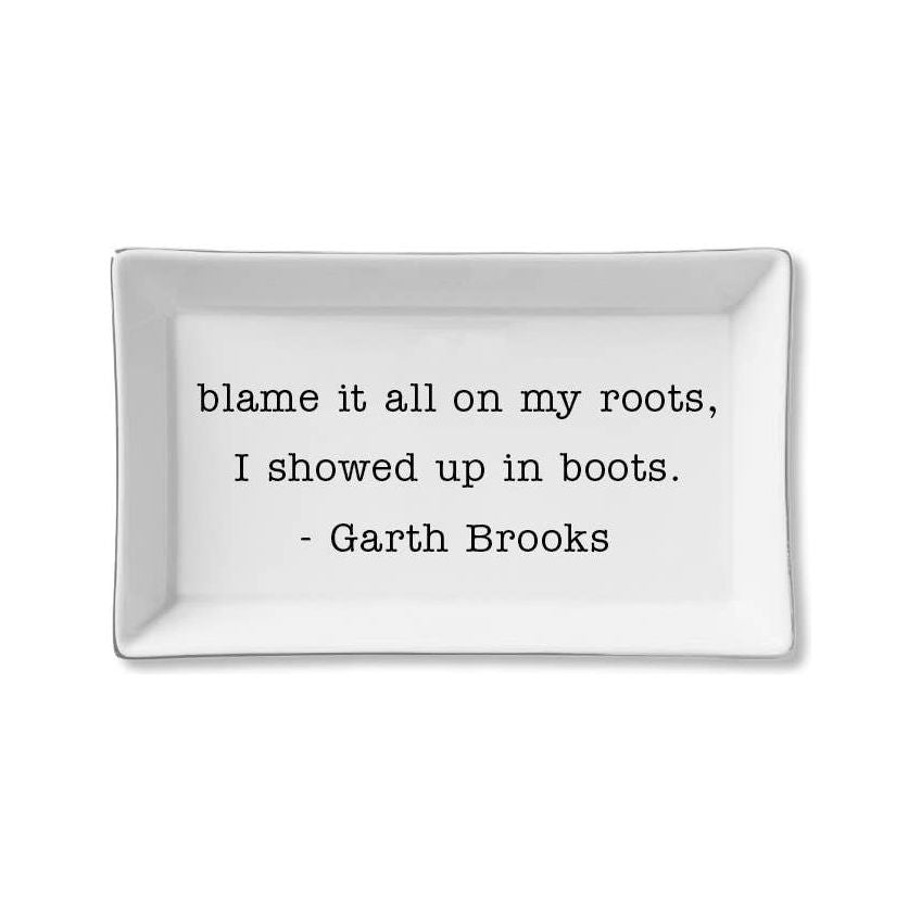 Ceramic Tray - My Roots - Garth Brooks