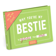 Load image into Gallery viewer, Why You&#39;re My Bestie Fill In The Love Gift Book - FOX Avenue
