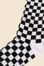 Load image into Gallery viewer, Black White Checkered Socks
