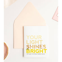 Load image into Gallery viewer, Summer Light Shines Bright Sweet Friendship Greeting Card
