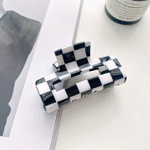 Load image into Gallery viewer, Checker Print Chessboard Hair Clip Assorted Colors
