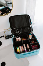 Load image into Gallery viewer, Mega Makeup Case Tiffany Blue
