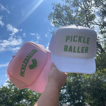 Load image into Gallery viewer, Pickleballer Paddles Trucker Hat | Light Pink

