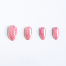 Load image into Gallery viewer, Pink Glitz Jelly Pink High-Shine Glitter Press-On Nails
