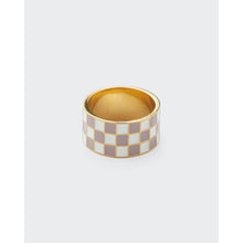 Load image into Gallery viewer, Checkered Vibes Statement Ring
