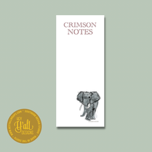 Load image into Gallery viewer, Alabama Crimson Notes Elephant Notepad
