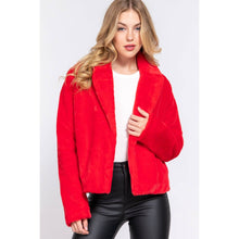 Load image into Gallery viewer, Leslie Fuchsia Faux Fur Blazer
