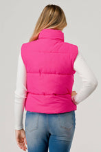 Load image into Gallery viewer, Solid Puffer Vest Hot Pink
