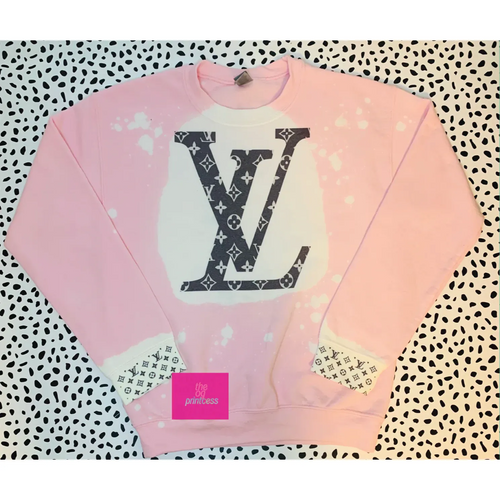 Pink Louis Bleached Ladies Sweatshirt - FOX Avenue
