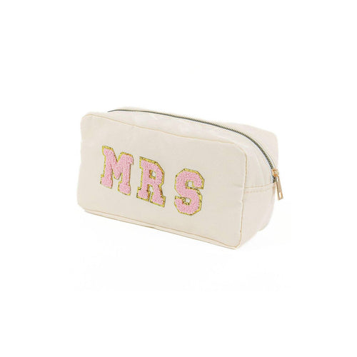 Embellish Your Life - Chenille MRS Travel / Make-up Pouch - FOX Avenue