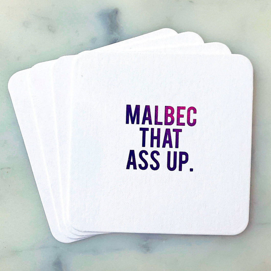 SippingTHIS - Malbec That Ass Up Coasters - FOX Avenue