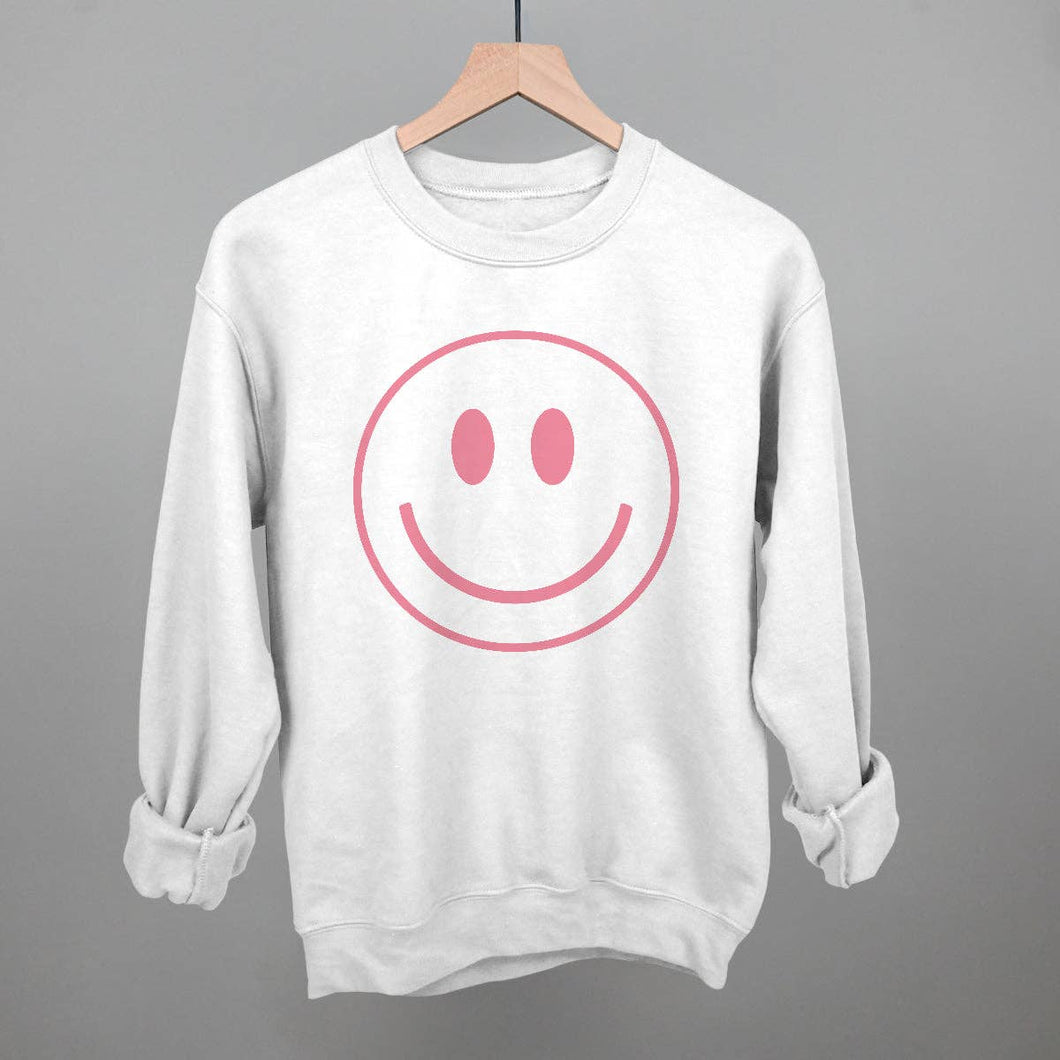 Smiley Face Sweatshirt White L