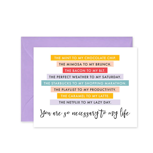 Cleerely Stated - Necessary Combo Greeting Card - FOX Avenue