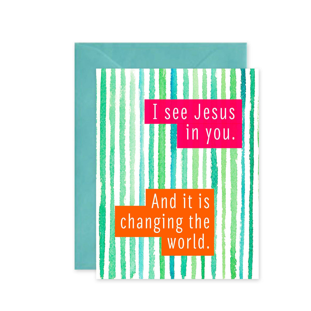 Cleerely Stated - Jesus in You Greeting Card - FOX Avenue