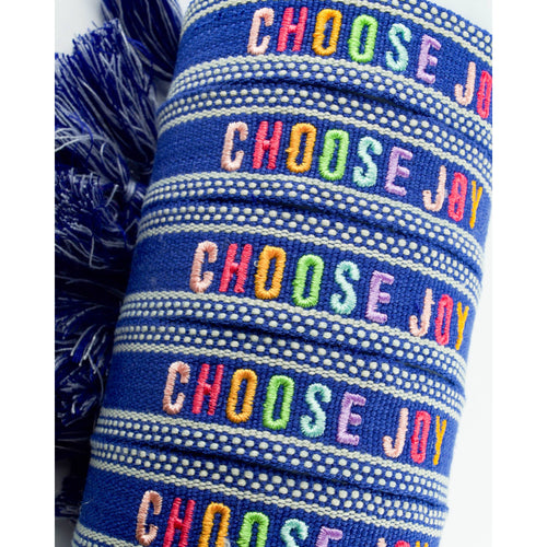 Colorful Embroidered Bracelets | Navy | Choose Happy - FOX Avenue