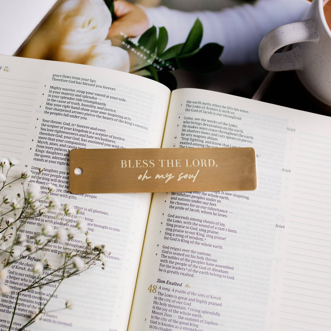 The Daily Grace Co - Bless the Lord Brass Ruler - FOX Avenue