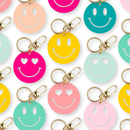 Cleary Lane - Smiley Face Keychain - FOX Avenue