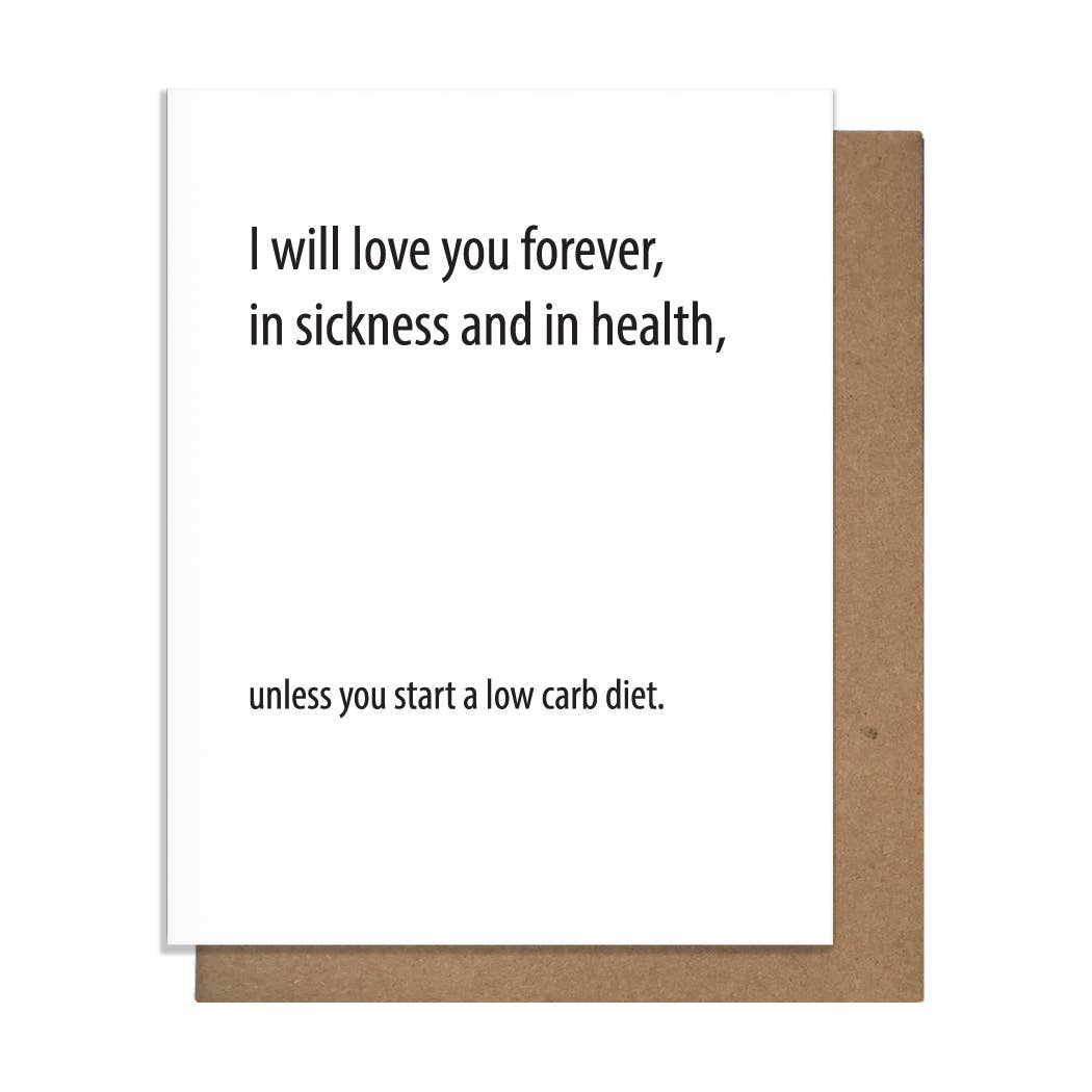 Low Carb - Love Card