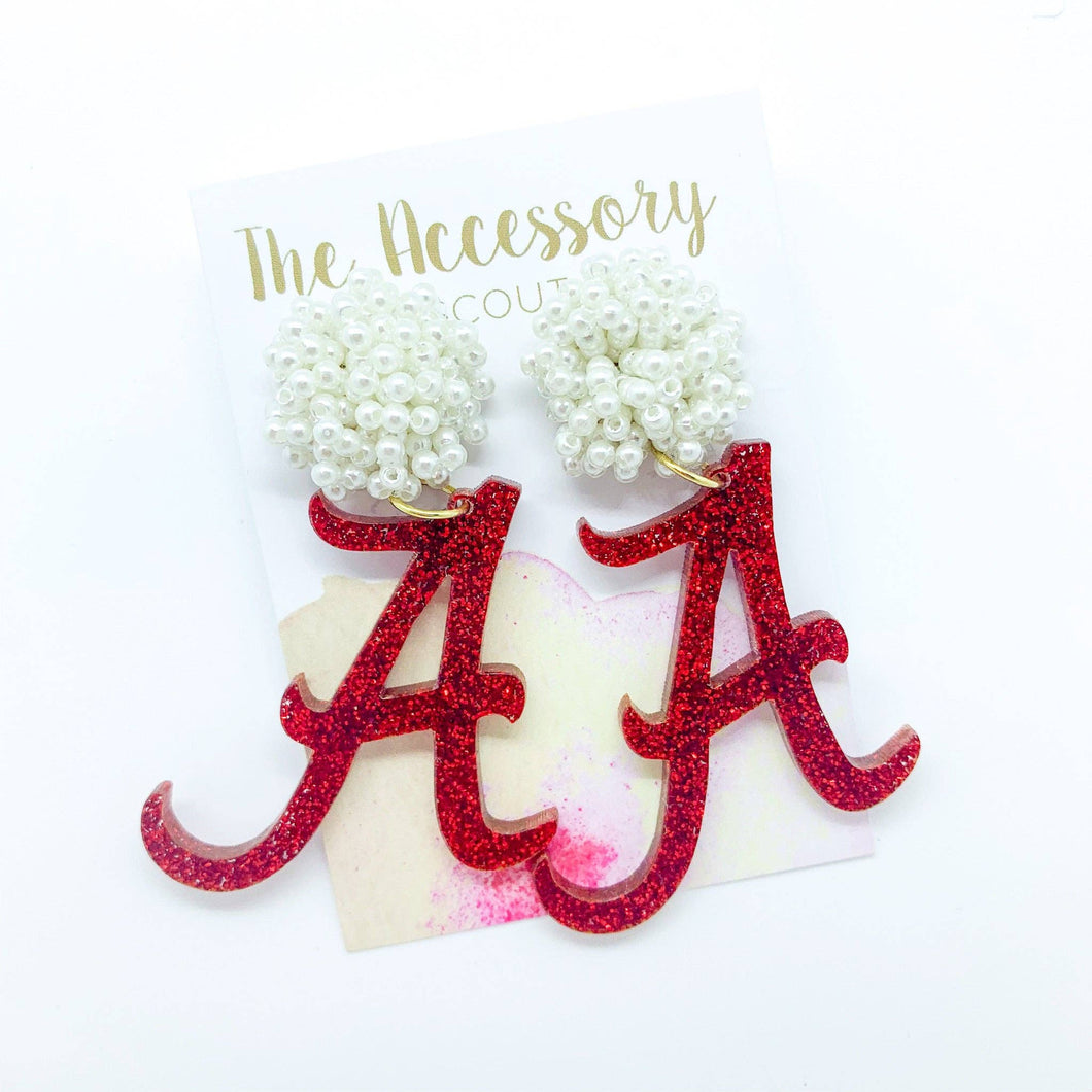 THE ACCESSORY SCOUT - Scout Celebration Tailgate Alabama A Earrings - FOX Avenue