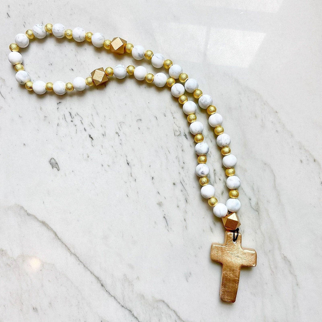 Marble Prayer Beads Rosary