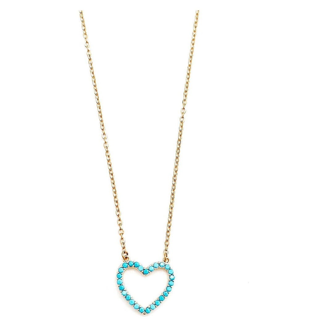 The Tennessee Turquoise Heart Necklace
