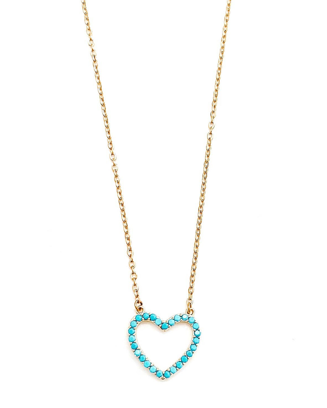 The Tennessee Turquoise Heart Necklace