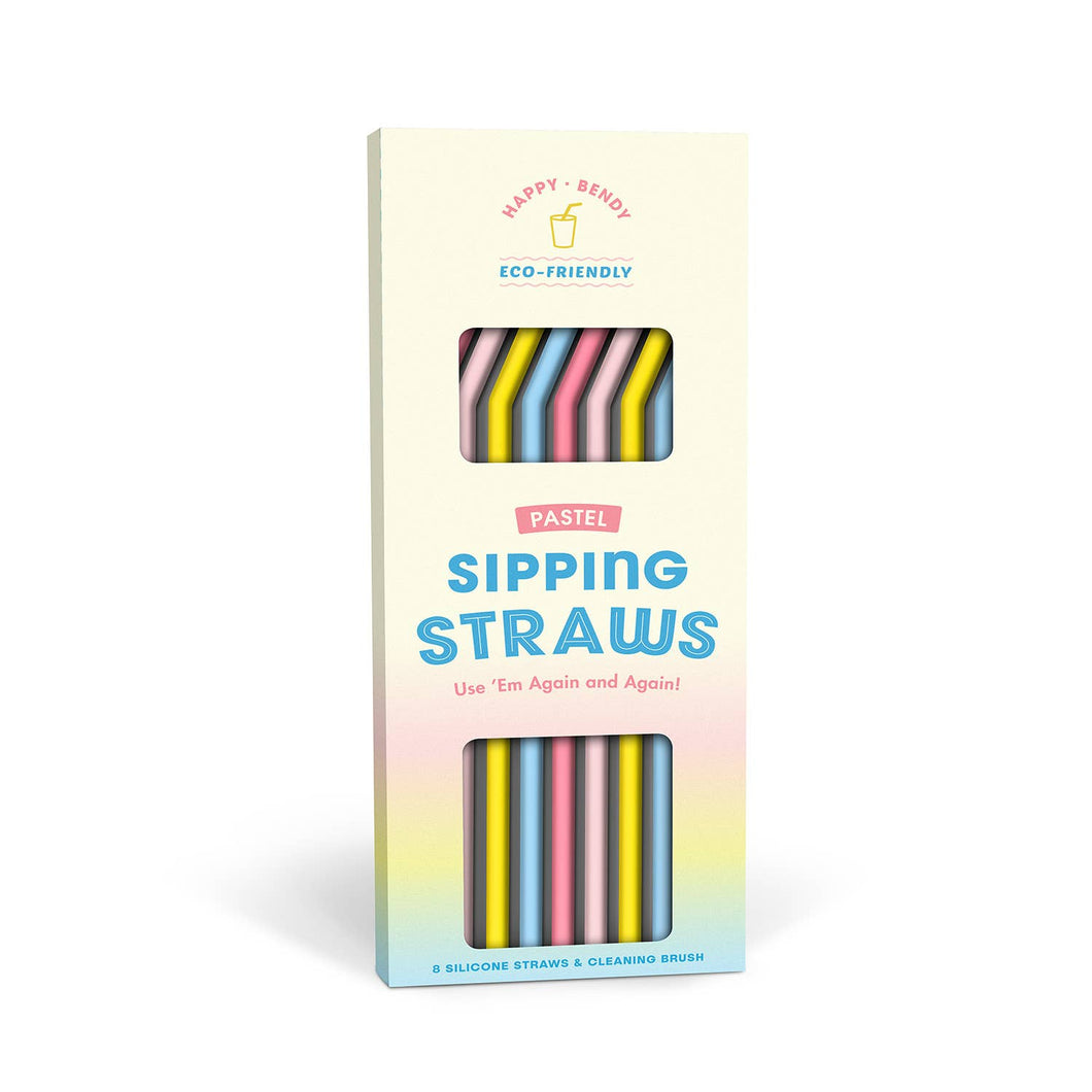 Pastel Silicone Straws - FOX Avenue