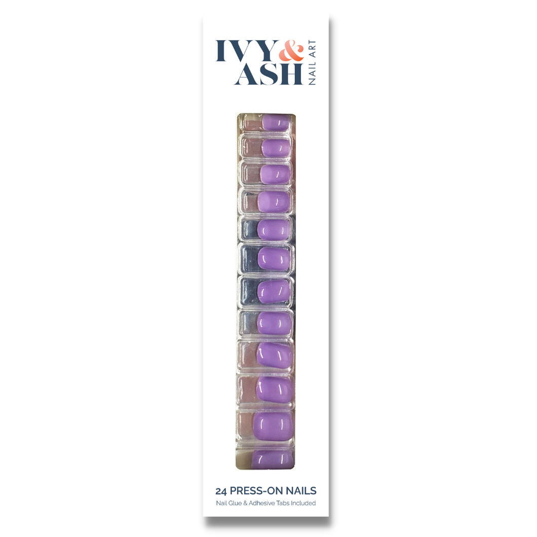 Lovely Lavender Purple Press-On Nail Set