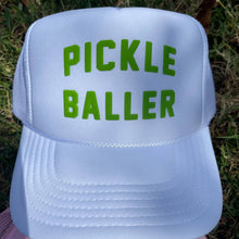 Load image into Gallery viewer, Pickle Baller Trucker Hat White

