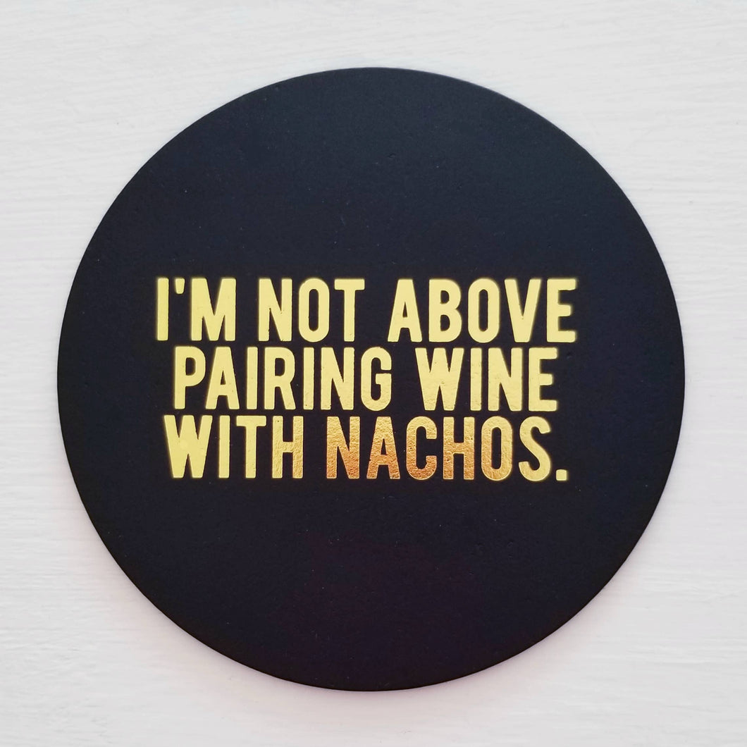 SippingTHIS - Leather Coaster: Not Above Pairing Wine With Nachos - FOX Avenue