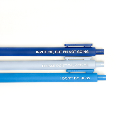 Grey Street Paper - Introvert Pen Set - FOX Avenue