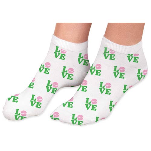 Toss Designs - Low Cut Socks- LOVE (pink) - FOX Avenue