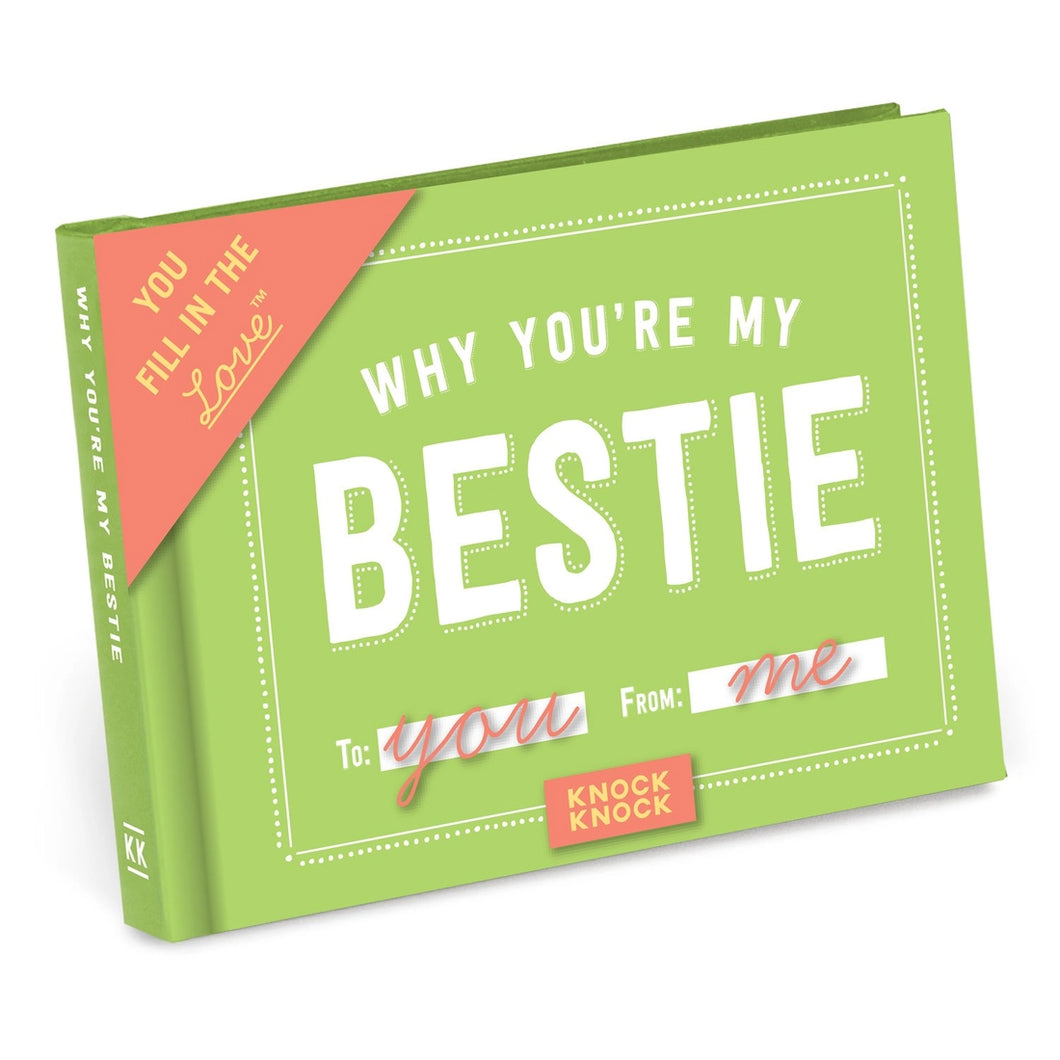 Why You're My Bestie Fill In The Love Gift Book - FOX Avenue
