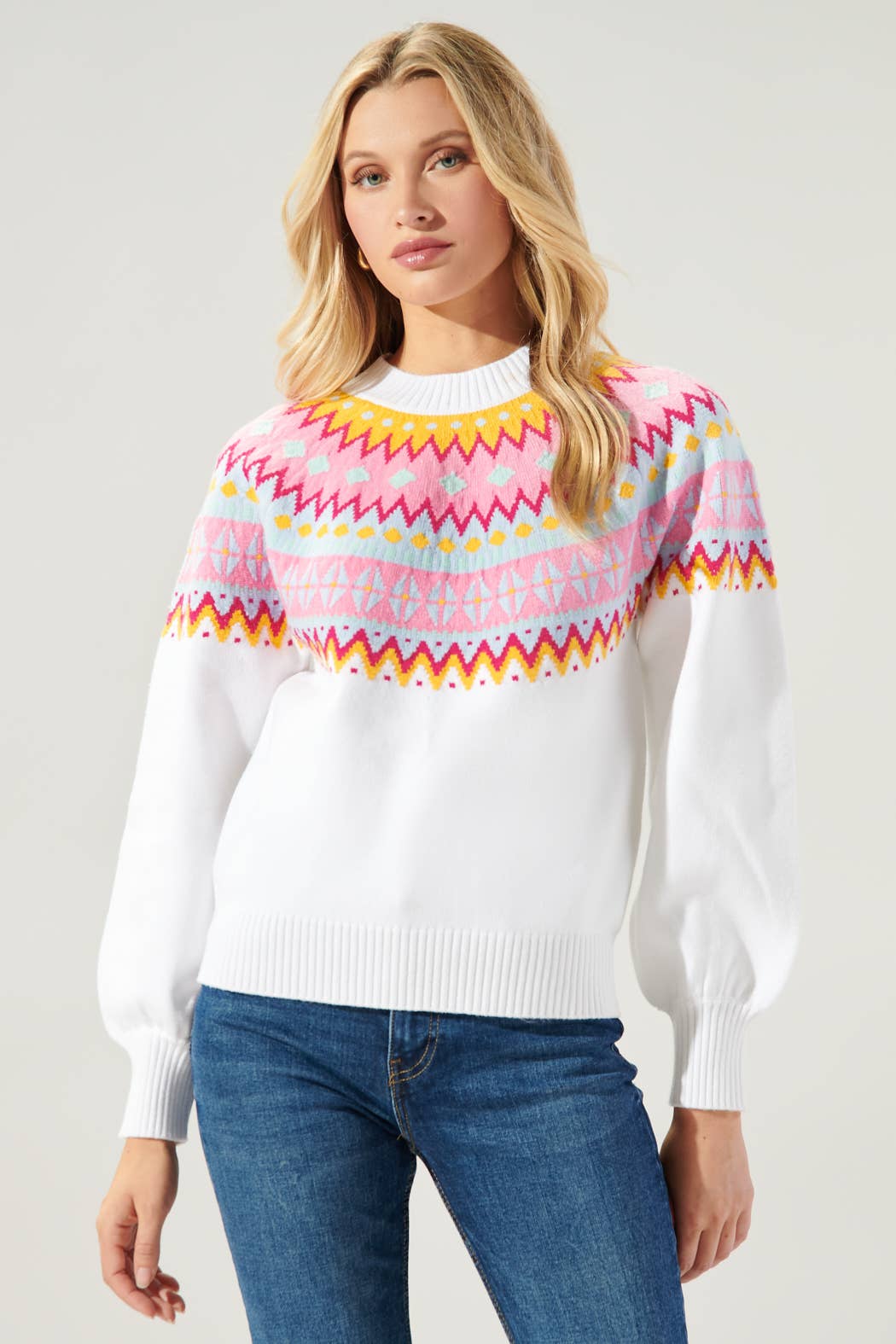 The Drake Fair Isle Pastel Sweater