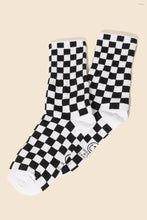 Load image into Gallery viewer, Black White Checkered Socks
