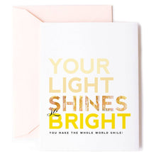Load image into Gallery viewer, Summer Light Shines Bright Sweet Friendship Greeting Card
