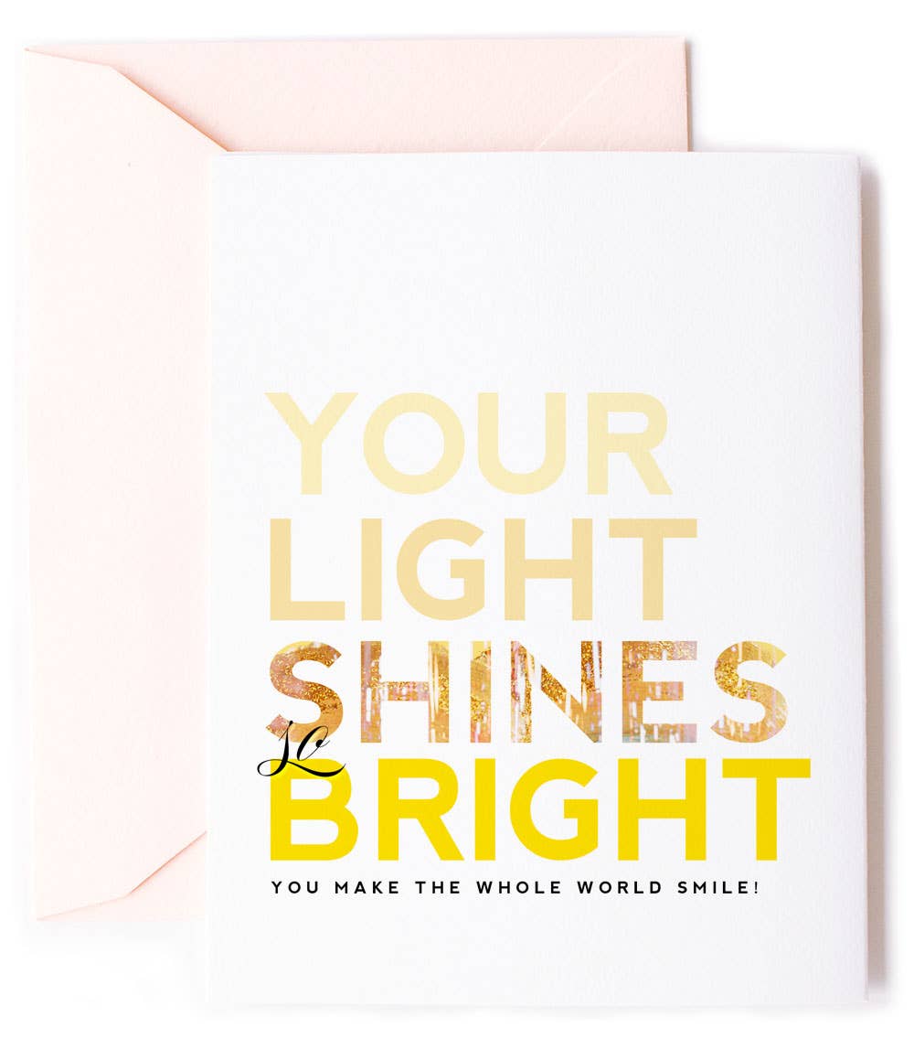 Summer Light Shines Bright Sweet Friendship Greeting Card