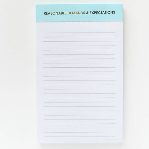 Chez Gagné - Reasonable Demands and Expectations Notepad - FOX Avenue