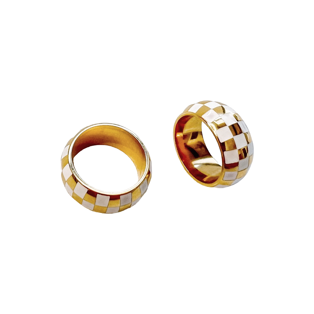 Ronnie Checkered Ring