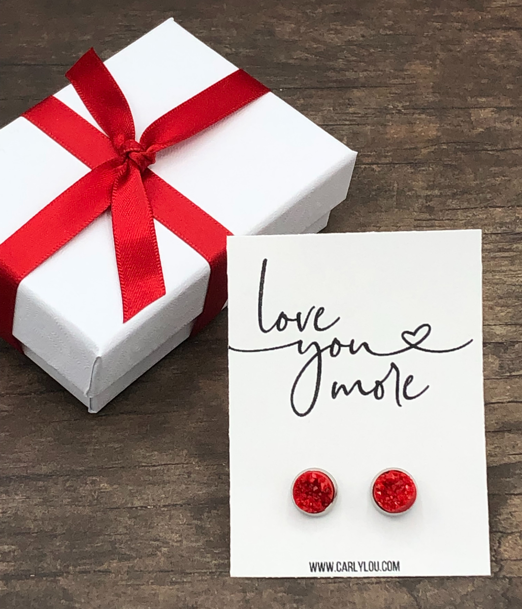Love You More Earrings Ready to Gift