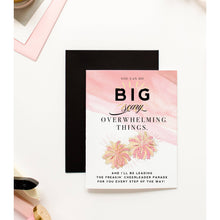 Load image into Gallery viewer, Big Scary Things Cheerleader Encouragement Greeting Card
