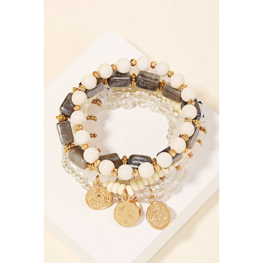 Onyx Beaded Style Bracelet Set