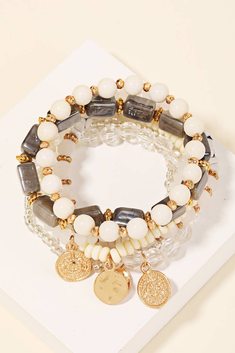 Onyx Beaded Style Bracelet Set